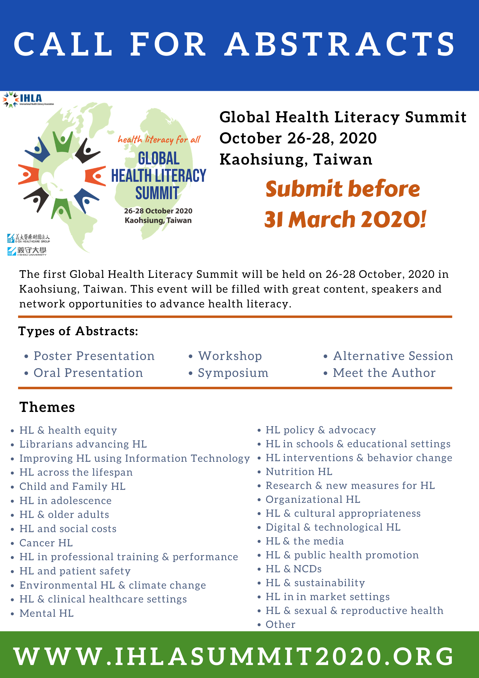 Abstracts - AHLA - AHLA - Asian Health Literacy Association